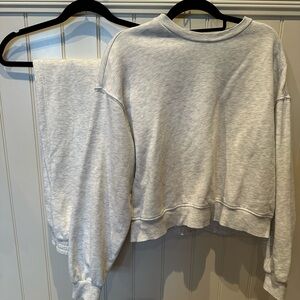 DIVIDED Size Adult Small Light Grey Pants & Sweatshirt Hip Hop Dance Cos…